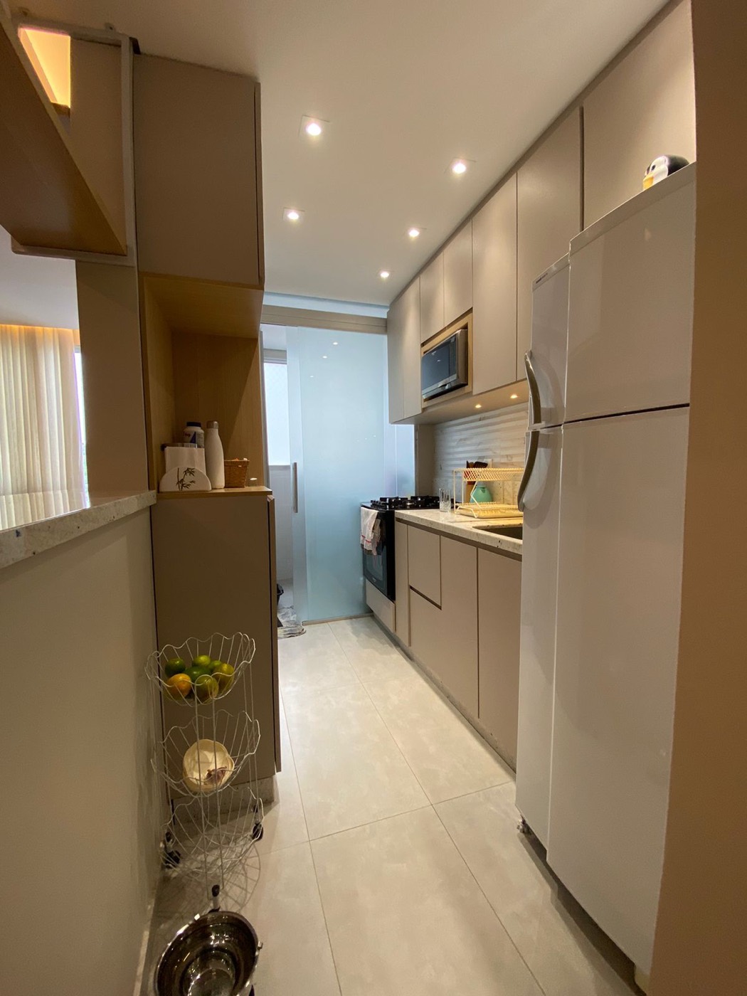Cozinha em reforma de apartamento